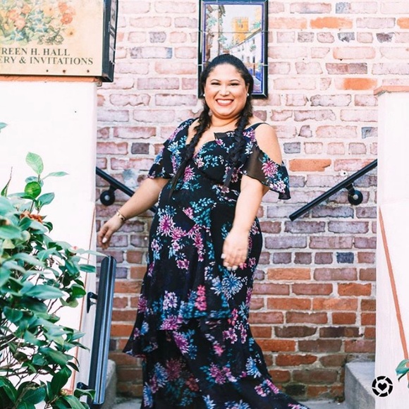 Lane Bryant Dresses & Skirts - Printed Ruffle Maxi Dress Lane Bryant Dresses & Skirts - Printed Ruffle Maxi Dress